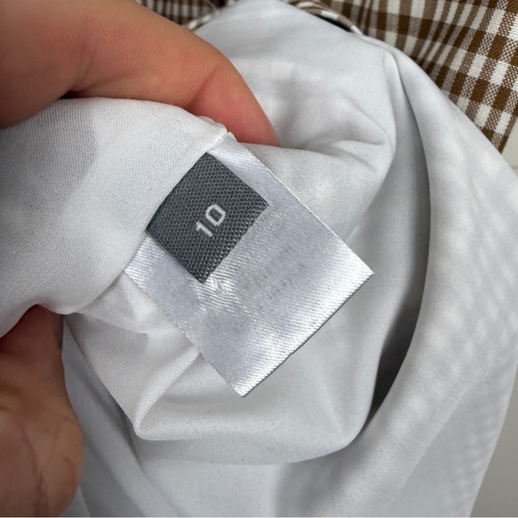 Lela Rose Plaid Wool Belted Sleeveless Double Breasted Dress - Picture 7 of 8